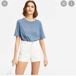 Everlane Patch Pocket shorts- white- 8